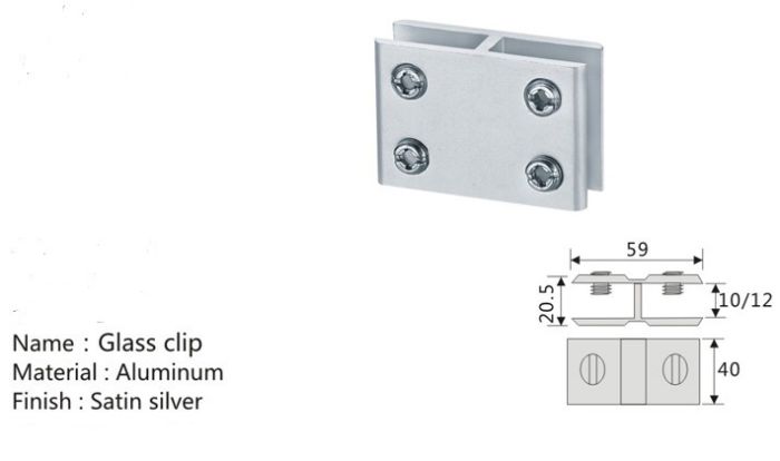 Склотримач Glass clip