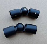 З'єднувач труба-труба регулюємий чорний З'єднувач труба-труба регулюємий чорний